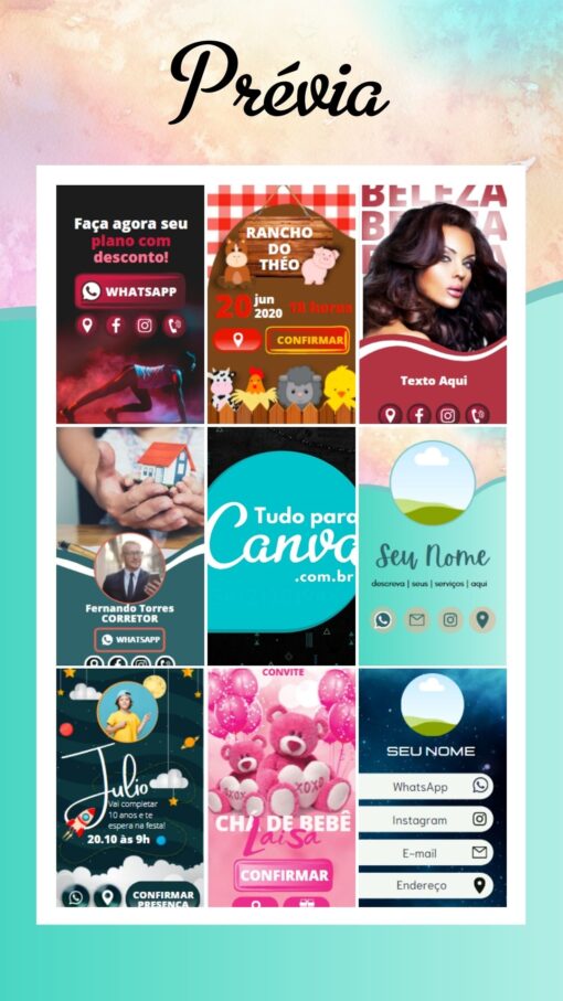 pack canva editável