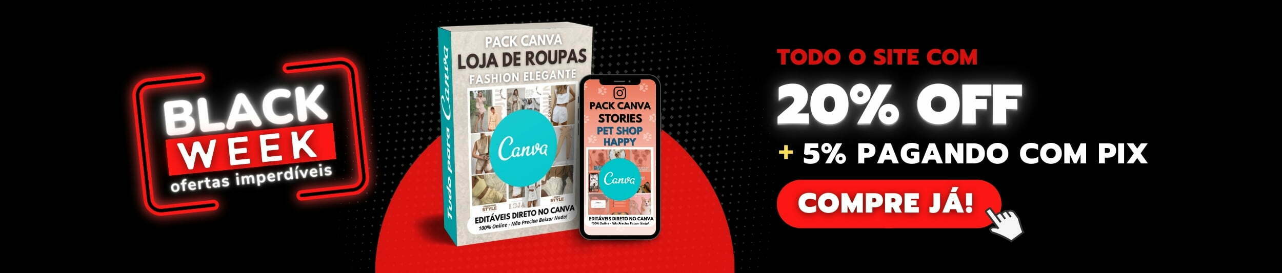 pack canva editável