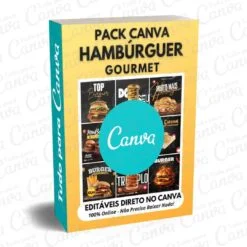 400 Artes Premium Para Hamburgueria - 100% Editável Canva - MODOUP